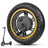 【Avantages du Produit】- Avantages de All in One roue avant trottinette Ninebot Max G30 à pneu plein avec jante sont sa facilité d'installation, sa protection anti-dérapage & résistante aux perforations, sa longue durée de vie et son fonctionnement sans entretien. Jantes sont en alliage d'aluminium durable pour plus de sécurité et de longévité. Conception en nid d'abeille de pneu dissipe la chaleur et absorbe les chocs, ce qui est parfait pour les rues de la ville et les chemins accidentés.
