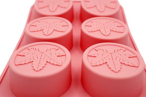 Marijuana Leaf Shaped Embossed Design Silicone Oval Soap Mold Tray Homemade Soap Diy Tray Mould , Set Of Two #TOP4
