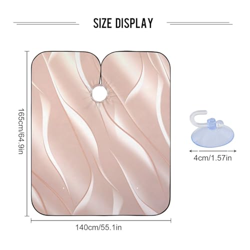 Capa para cortar cabello impermeable profesional MAOBLYR con cierre ajustable a presión para barbería y estilismo miniatura 3