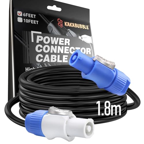 Cable de alimentación PowerCon de 14 AWG de entrada a salida CA de 3 pines para equipos de luces