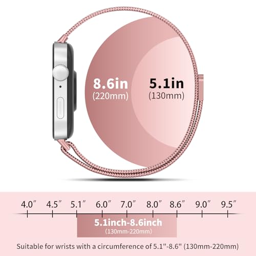 Metal Bands for Huawei Watch Fit 4/3 Strap(Not for Watch Fit/Fit2), Adjustable Stainless Steel Strap with Magnetic Buckle for Huawei Watch Fit 3/4 Women Men