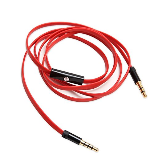 Cable auxiliar de audio con micrófono para smartphone