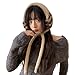 WEISUYUUS Fashionable Short-Fleeced Tie Earmuffs for Women and Ear Warmer Headband for Winter Christmas New Year Gifts
