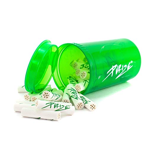 PURIZE Set Pop Up - 33 XTRA Slim Size Aktivkohlefilter + 1/10 Stickern - Ø 5,9mm premium Filter - Aktivkohle auf Kokosnuss-Basis Cover