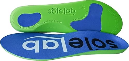 Sole Lab Orthotic Insole Full length With Arch Support Inserts For Flat Feet, Heel Pain Metatarsal Pad Plantar Fasciitis Design For Men And Women (3-4.5)