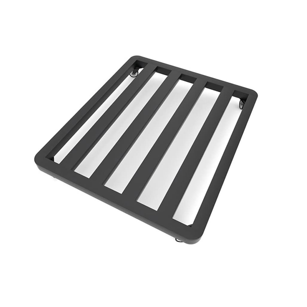 ZHOUXIAO Heavy Duty Carbon Steel Metal Plant Stand Dolly With Casters, Rectangle Plant Caddy With Locking Wheels, Indoor Outdoor Flower Pot Rolling Plant Mover Trolley 50x60cm