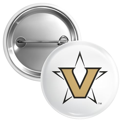 Vanderbilt Commodores University Large 3-Inch Button Pin Officially Licensed Collegiate Product