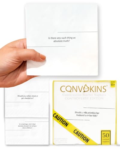 Cotier Convokins Conversation Starter Cocktail Napkins (50)