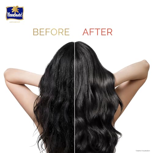 Image of Parachute Advansed Protein Shampoo with Coconut Milk & Almond | Up to 2X smoother hair | Silky smooth | Protein Lock Technology | Paraben free | For Men & Women | 340ml