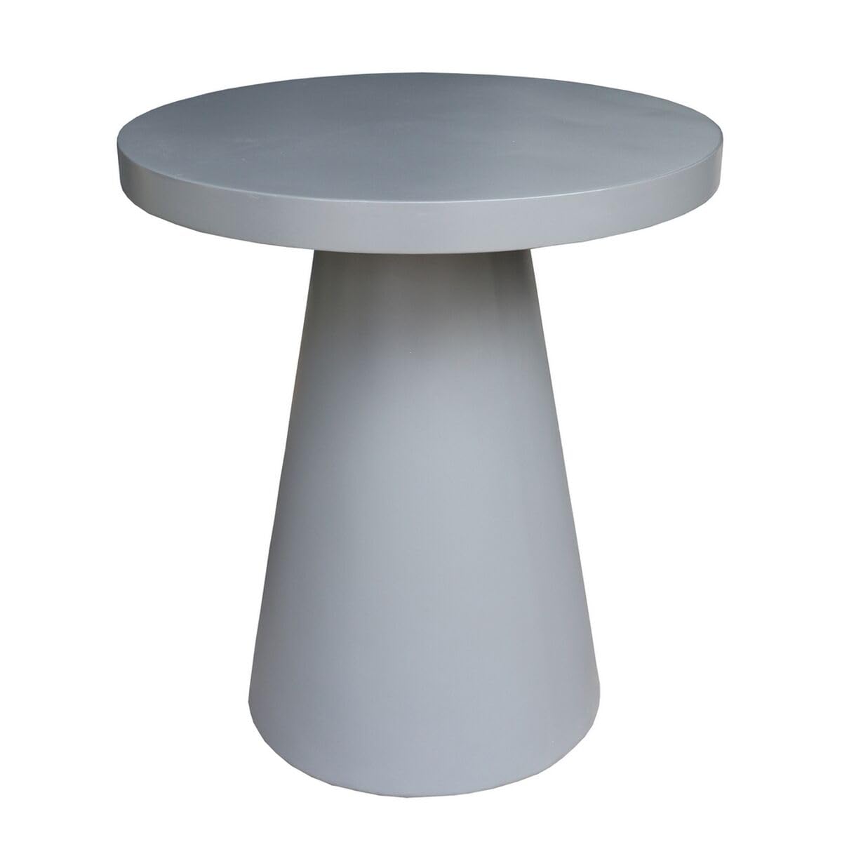 Table basse carrée Bacoli gris ciment pour un salon industriel
