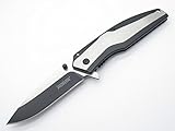 Kershaw Kai 1316 Large Black & Silver Folding Framelock Pocket Knife Speedsafe Assisted Flipper
