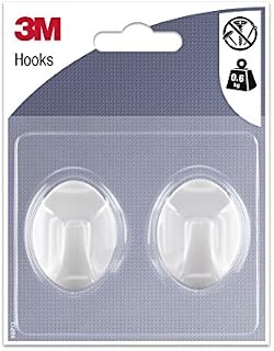 3M Ganci Permanenti Adesivi, Polyester, White