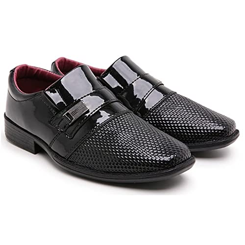 Sapato Social Infantil Masculino Verniz sch 448 Cor:Preto;Tamanho:36