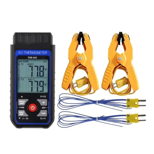 Digital Thermocouple Thermometer with Probes