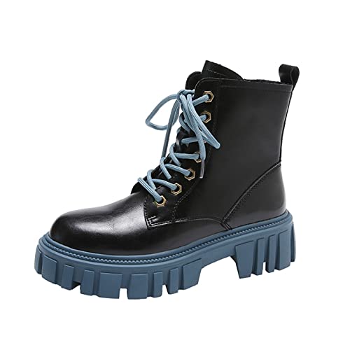 Bottes courtes femmes à semelle épaisse pour les styles urbains de printemps et d'automne