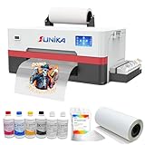 SUNIKA A3 DTF Printer, Direct to Film 13-inch DTF Transfer Printer with XP600 Print Head and White Ink Circulation,Semi-Automatic Cleaning Module for DIY Print T-Shirts