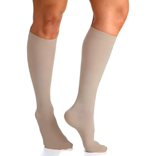 Meia Sigvaris Select Comfort Premium 3/4 Média Compressão Ponteira Fechada (20-30 mmhg) 862P