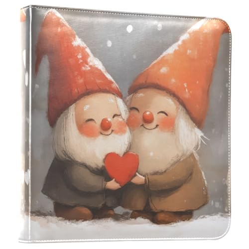 Álbum de Fotos Autoadhesivo DIY Scrapbook Día de San Valentín Gnomos Amor Encuadernador de 3 Anillas Libro de Fotos 40 Páginas 8x10 para Memorias miniatura 1