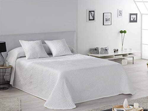 JVR Tejidos Colcha piqué Lido - Cama 180 cm - Color Blanco