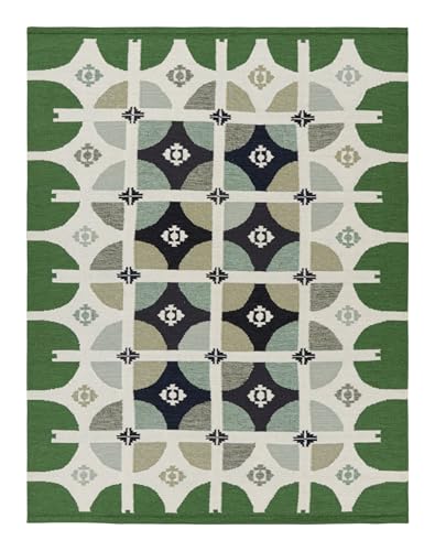 Rug & Kilim Scandinavian Rug with Colorful Geometric Patterns