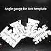 Template Gauge Accurate Measurement Tool Measurer For Craft Excellent For Enthusiasts Hobbyists