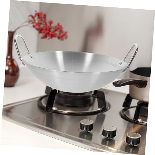 Wok de acero inoxidable con doble asa MAGICLULU miniatura 5