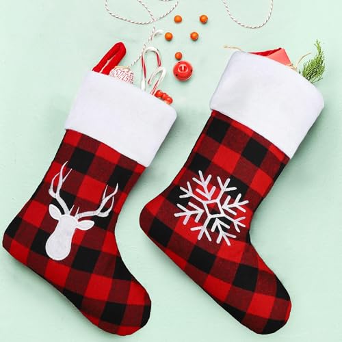 Botte de Noël en feutre pour cheminée et décoration du sapin - 6