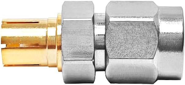 50 Ohm 4 Pcs SMA Male to SMA Female Quick Plug-in Radio Adapter, Stainless Steel Body, 0-18GHz, for Test Equipment, WiFi Router, Drone
