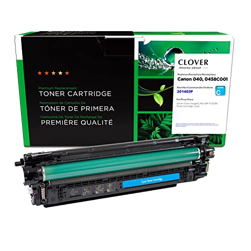 Cartouche de toner Canon 040 reconditionnée Clover cyan 0458C001 à haute régularité de transfert