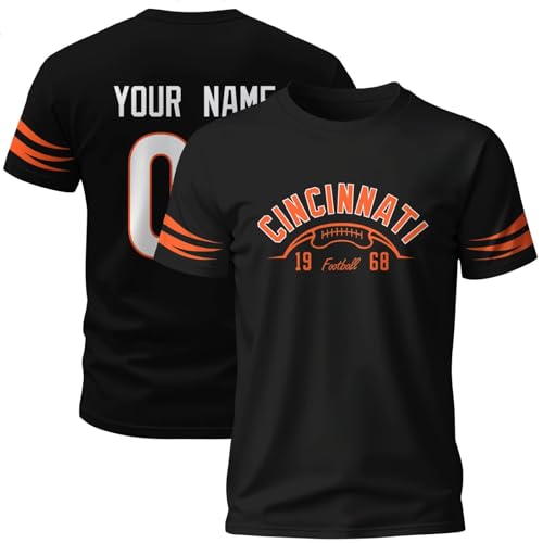 Image of ANTKING T-Shirt Custom Name Number Crewneck Short Sleeve for Men Youth Gifts