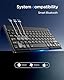EasyAcc Bluetooth-Tastatur, Kabellose Bluetooth-Tastatur kompatibel mit Windows/Android/iOS Tablet (iPad 10.2/10.9, iPad Pro/Air), mit Hintergrundbeleuchtung QWERTZ Deutsches Layout, Schwarz
