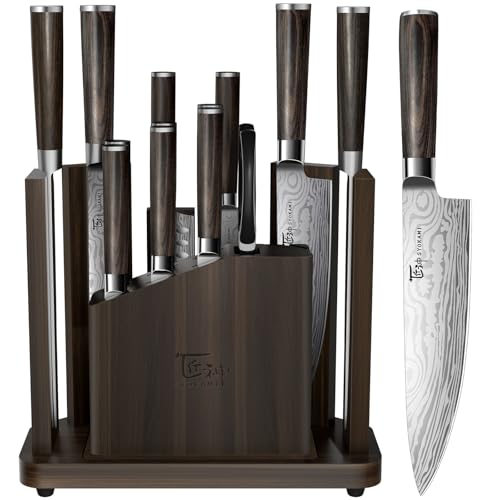 SYOKAMI 15-Piece Kitchen Knife Set with Magnetic Block, New for 2026