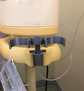 Breast Milk Holder for Small Bottles | Compatible with Medela Pumping Kits | Interchangeable Base for Flat Surface or Accessory Mount