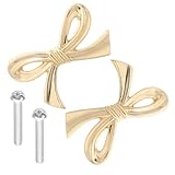 TOBBOMEY 2 piezas Tiradores de Aleación de Zinc con Diseño de Lazo Pomos para Armarios y Manejo Robusto para Cocina Dormitorio y Zapatero Tornillos Incluidos