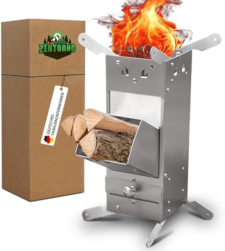 BBQ-Toro Poêle-fusée RAKETE #2 | noir | Poêle-fusée en acier inoxydable - RAKETE2S