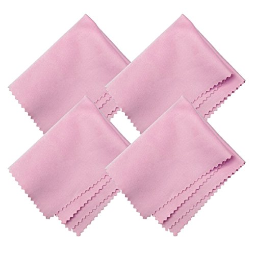 Microfiber Screen Cleaning Cloths, HTTX 4-Pack 6 x 7 inches for Cell Phones, Tablets, LCD TV...