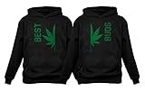 Best Buds Gift for Weed Lovers - Funny Cannabis Leaf Matching Hoodies Set Best Black Large / Buds Black Medium