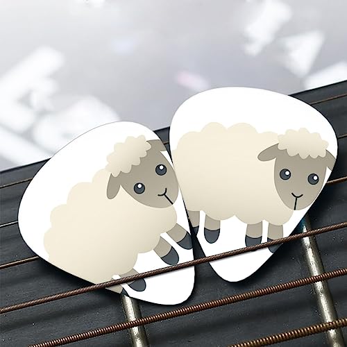 Lot de 12 médiators en forme de mouton pour guitare électrique et basse - Les Beatles, Paul McCartney, John Lennon, RIngo Starr, George Harrison Lot de 12 médiators en forme de mouton pour guitare électrique et basse – Image 8