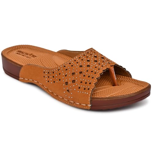 Image of HEALTH FIT Extra Super Soft Ortho Care Diabetic & Orthopedic Slippers /Doctor Chappal & Ultra-Lightweight Stylish Footwear for Women's 677