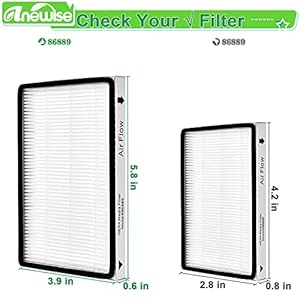 5 Pack EF 1 HEPA Media Filter Replacement for Kenmore 86889 20 86889 40324 53295 Canister and Upright Vacuum Cleaner For Panasonic Part MC V199H