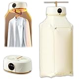 Aironox Automatic Ironing Machine | Portable Clothes Dryer Upgraded, Automatic Wireless Vertical Steam Iron | Portable Dryer with Remote Control for Apartment, Travel - User Manual Included (White)