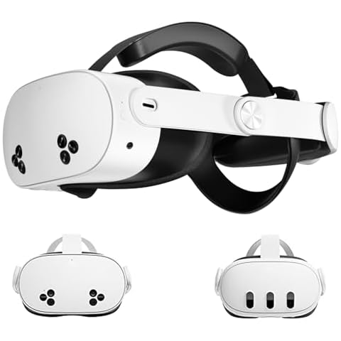 Saqico Comfort Head Strap Compatible with Meta Quest 3S and Quest 3,Adjustable Elite Strap Reduce Pressure & Balanced Weight Distribution for Oculus Quest 3/3S VR Headset Accessories Cover