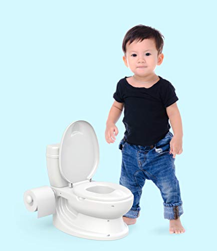Toylet Potty Training Toilet with Comfy Potty Training Seat Cover, Tank Storage & Paper Roll Holder is A Training Potty for Girls & Boys - Potty Chair (BLUE) by KsmToys - Image 3