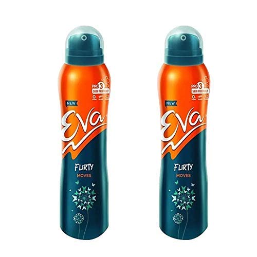 Eva Flirty Moves Deodorant Spray For Women - Pack of 2