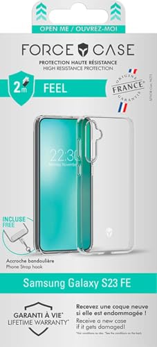 Coque Galaxy S23 FE Force Case Feel transparente solide contre les chutes du quotidien