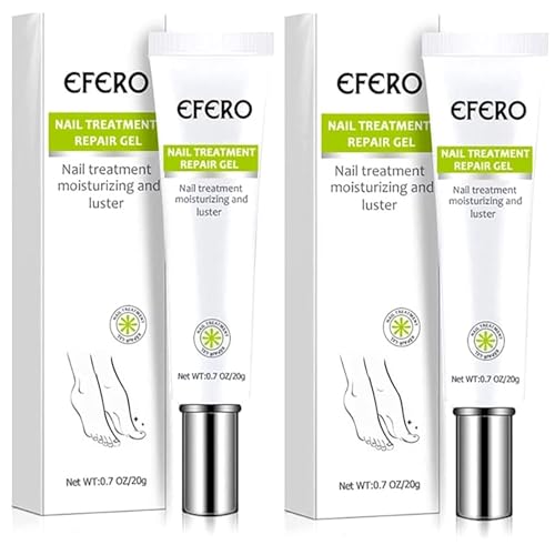 2st Efero nagelbehandling, reparationsgel, Toe Be Health Instant Beauty Gel, behandling för svamp under nageln, återställer utseende av missfärgade eller skadade naglar