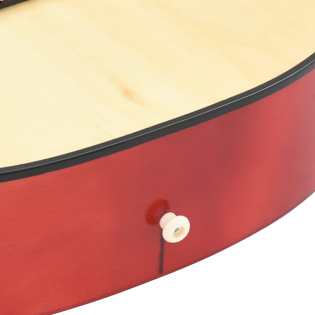 Guitarra de concierto 4/4, guitarra acústica de 39 pulgadas, para principiantes, madera de tilo natural