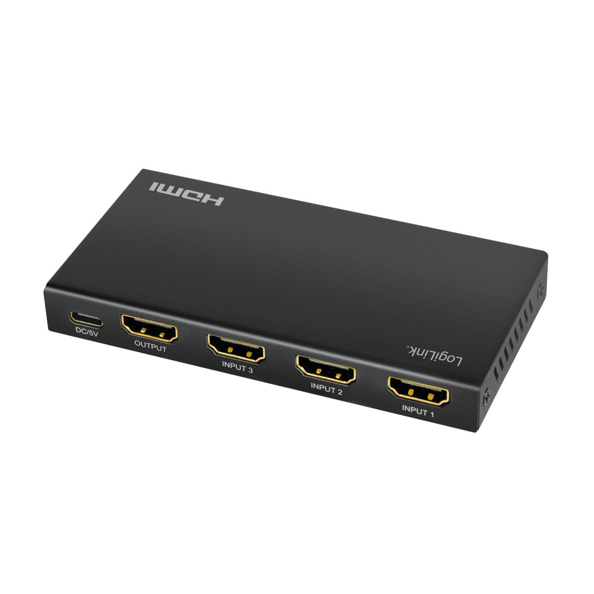 LogiLink HD0062 - HDMI-Switch 3x1-Port (3X Quellen auf EIN Monitor/TV), mit 4K/60 Hz Auflösung und Full 3D, HDCP, HDR, CEC, RC