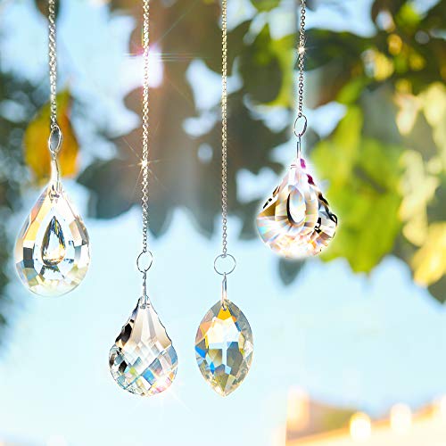 Sun Shine Catcher Chains For Pendant Prisms, 18.11 Inch Crystal Prismatic Ball Suspension Chain With Hook For Crystal Prism Decoration Diy Crystal Decoration(10Pcs) #TOP3