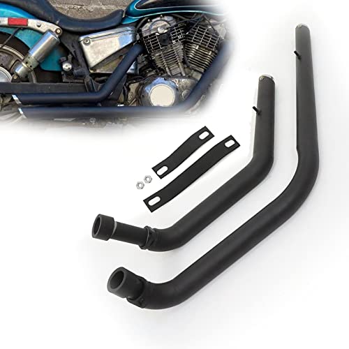 Échappement VT1100 Shadow sans bleuissement avec silencieux Shortshots